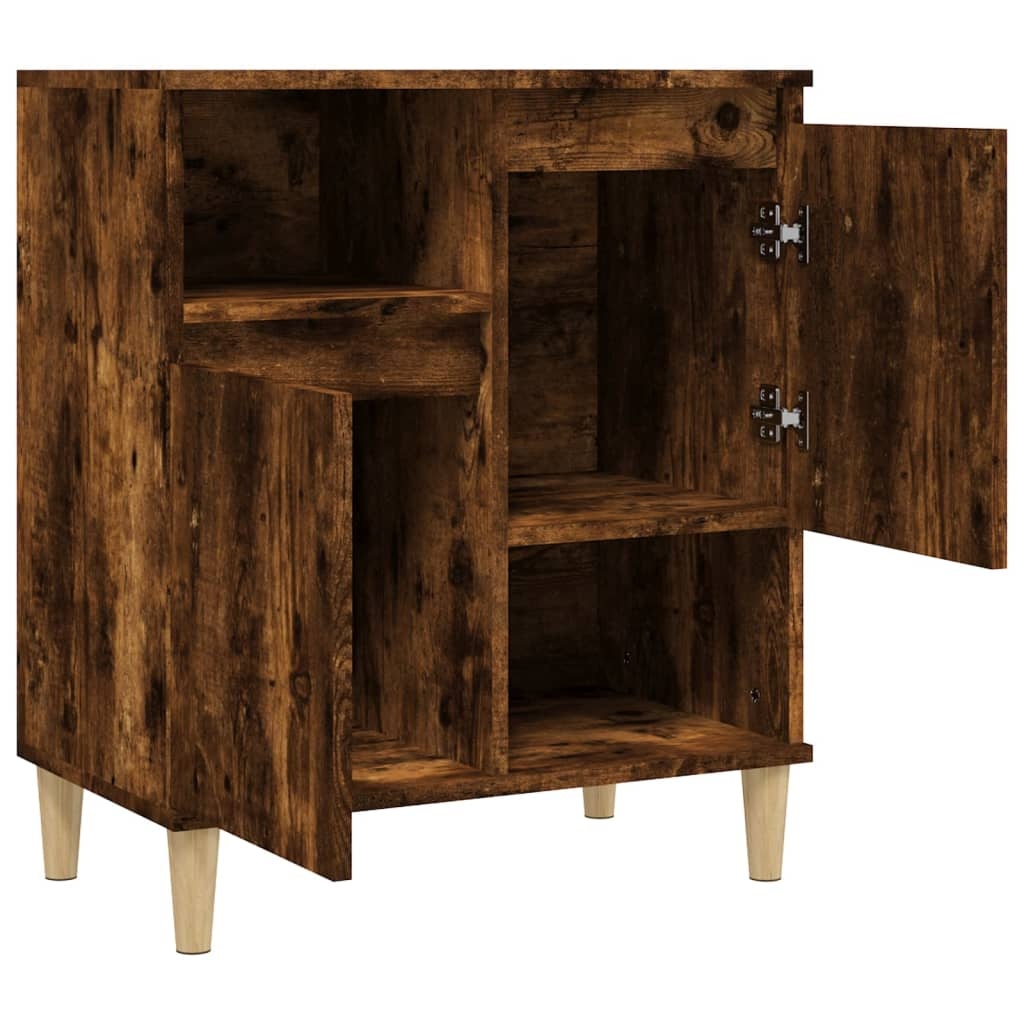 VidaXL Dressoir 60x35x70 cm bewerkt hout gerookt eikenkleurig
