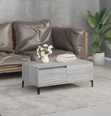 VidaXL Salontafel 90x50x36,5 cm bewerkt hout grijs sonoma
