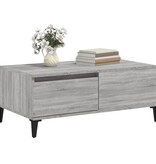 VidaXL Salontafel 90x50x36,5 cm bewerkt hout grijs sonoma