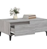 VidaXL Salontafel 90x50x36,5 cm bewerkt hout grijs sonoma