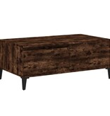 VidaXL Salontafel 90x50x36,5 cm bewerkt hout gerookt eikenkleurig