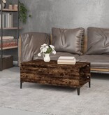 VidaXL Salontafel 90x50x36,5 cm bewerkt hout gerookt eikenkleurig