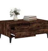 VidaXL Salontafel 90x50x36,5 cm bewerkt hout gerookt eikenkleurig