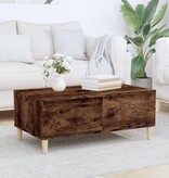 VidaXL Salontafel 90x50x36,5 cm bewerkt hout gerookt eikenkleurig