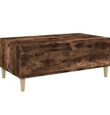VidaXL Salontafel 90x50x36,5 cm bewerkt hout gerookt eikenkleurig