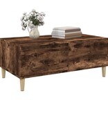 VidaXL Salontafel 90x50x36,5 cm bewerkt hout gerookt eikenkleurig