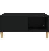 VidaXL Salontafel 80x80x36,5 cm bewerkt hout zwart