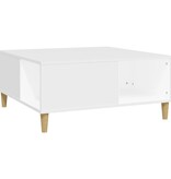 VidaXL Salontafel 80x80x36,5 cm bewerkt hout wit