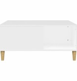 VidaXL Salontafel 80x80x36,5 cm bewerkt hout wit
