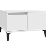 VidaXL Salontafel 55x55x36,5 cm bewerkt hout wit