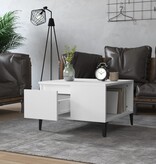VidaXL Salontafel 55x55x36,5 cm bewerkt hout wit