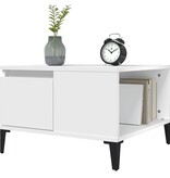 VidaXL Salontafel 55x55x36,5 cm bewerkt hout wit