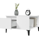 VidaXL Salontafel 55x55x36,5 cm bewerkt hout wit