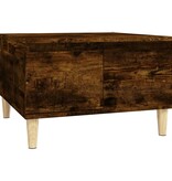 VidaXL Salontafel 55x55x36,5 cm bewerkt hout gerookt eikenkleurig