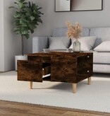 VidaXL Salontafel 55x55x36,5 cm bewerkt hout gerookt eikenkleurig