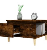 VidaXL Salontafel 55x55x36,5 cm bewerkt hout gerookt eikenkleurig