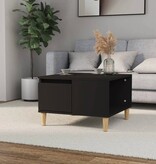 VidaXL Salontafel 55x55x36,5 cm bewerkt hout zwart