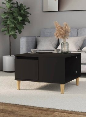 VidaXL Salontafel 55x55x36,5 cm bewerkt hout zwart
