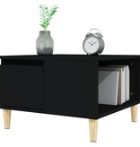 VidaXL Salontafel 55x55x36,5 cm bewerkt hout zwart