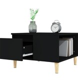 VidaXL Salontafel 55x55x36,5 cm bewerkt hout zwart