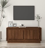VidaXL Salontafel 102x50x44 cm bewerkt hout bruineikenkleurig