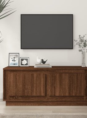 VidaXL Salontafel 102x50x44 cm bewerkt hout bruineikenkleurig