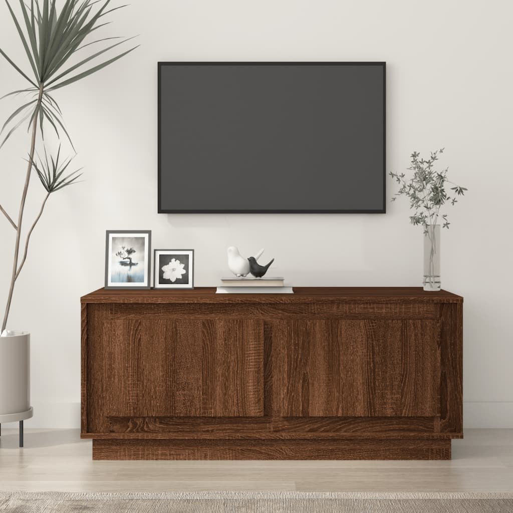 VidaXL Salontafel 102x50x44 cm bewerkt hout bruineikenkleurig