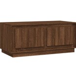 VidaXL Salontafel 102x50x44 cm bewerkt hout bruineikenkleurig