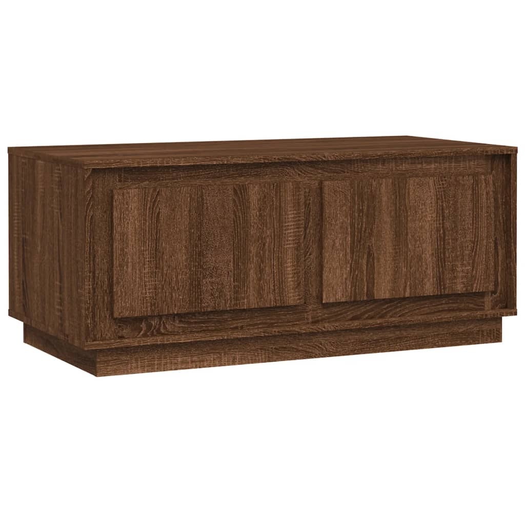 VidaXL Salontafel 102x50x44 cm bewerkt hout bruineikenkleurig