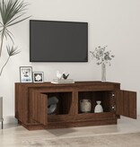 VidaXL Salontafel 102x50x44 cm bewerkt hout bruineikenkleurig