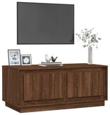 VidaXL Salontafel 102x50x44 cm bewerkt hout bruineikenkleurig