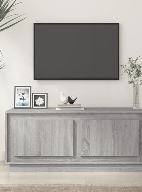 VidaXL Salontafel 102x50x44 cm bewerkt hout grijs sonoma eikenkleurig