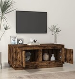 VidaXL Salontafel 102x50x44 cm bewerkt hout gerookt eikenkleurig