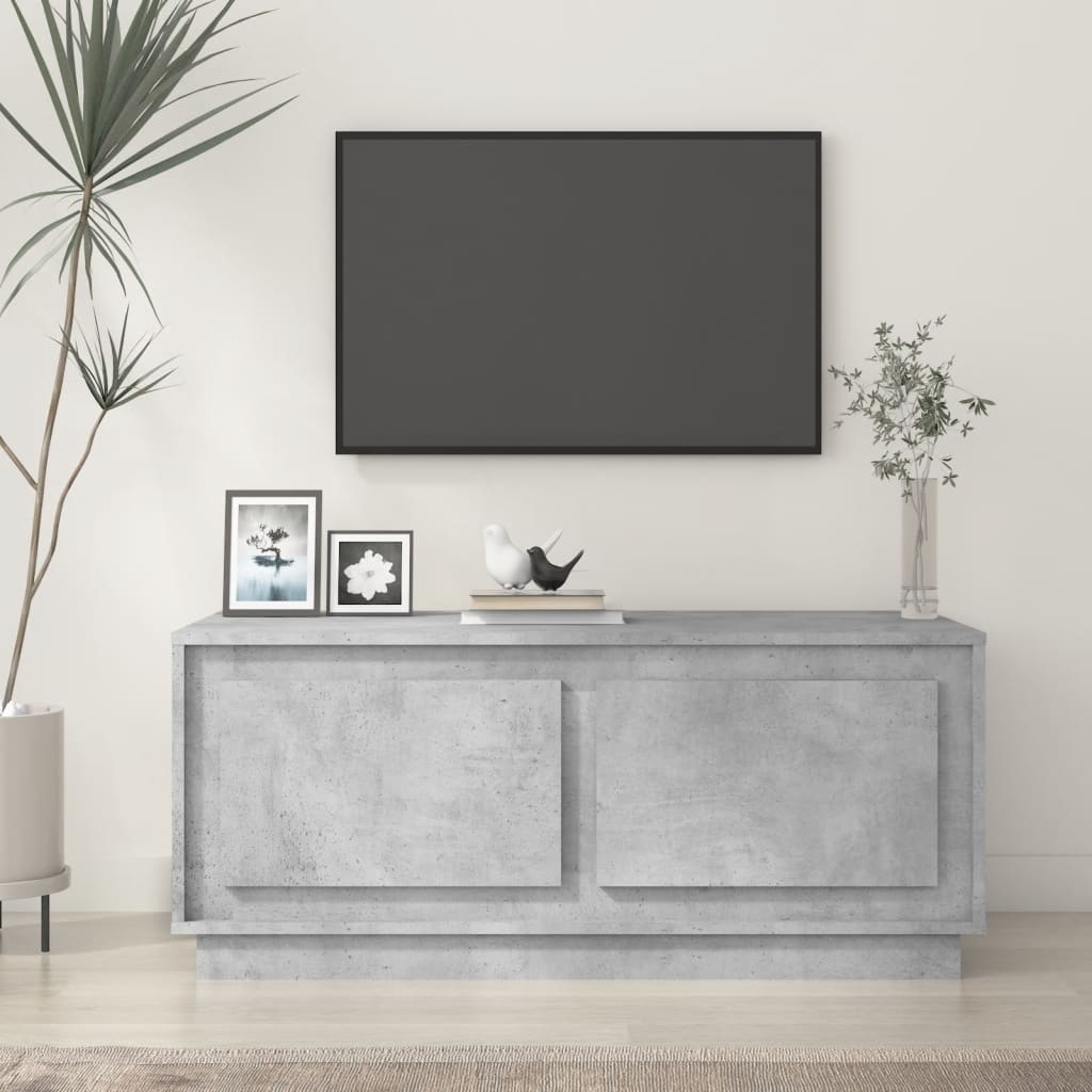 VidaXL Salontafel 102x50x44 cm bewerkt hout betongrijs