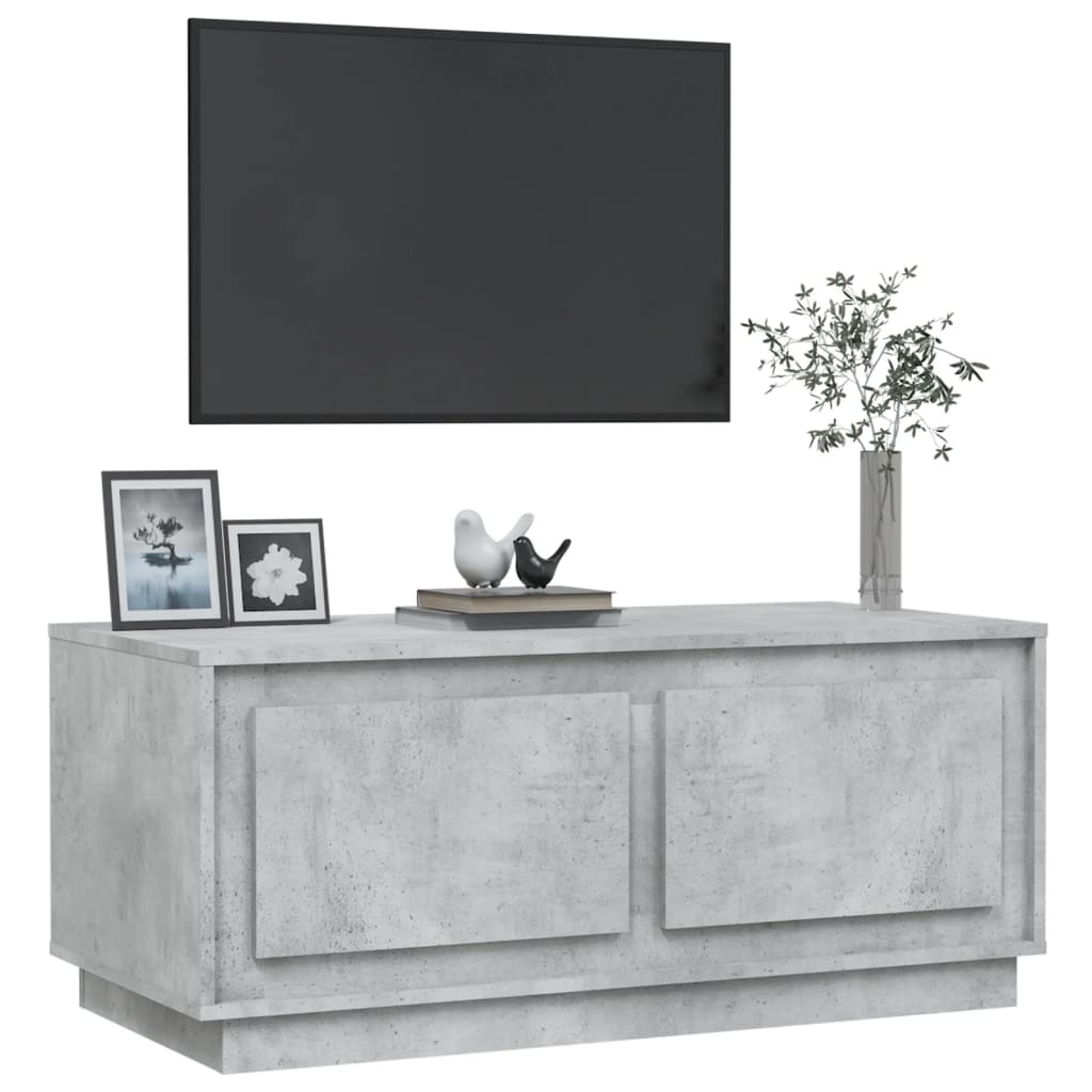 VidaXL Salontafel 102x50x44 cm bewerkt hout betongrijs