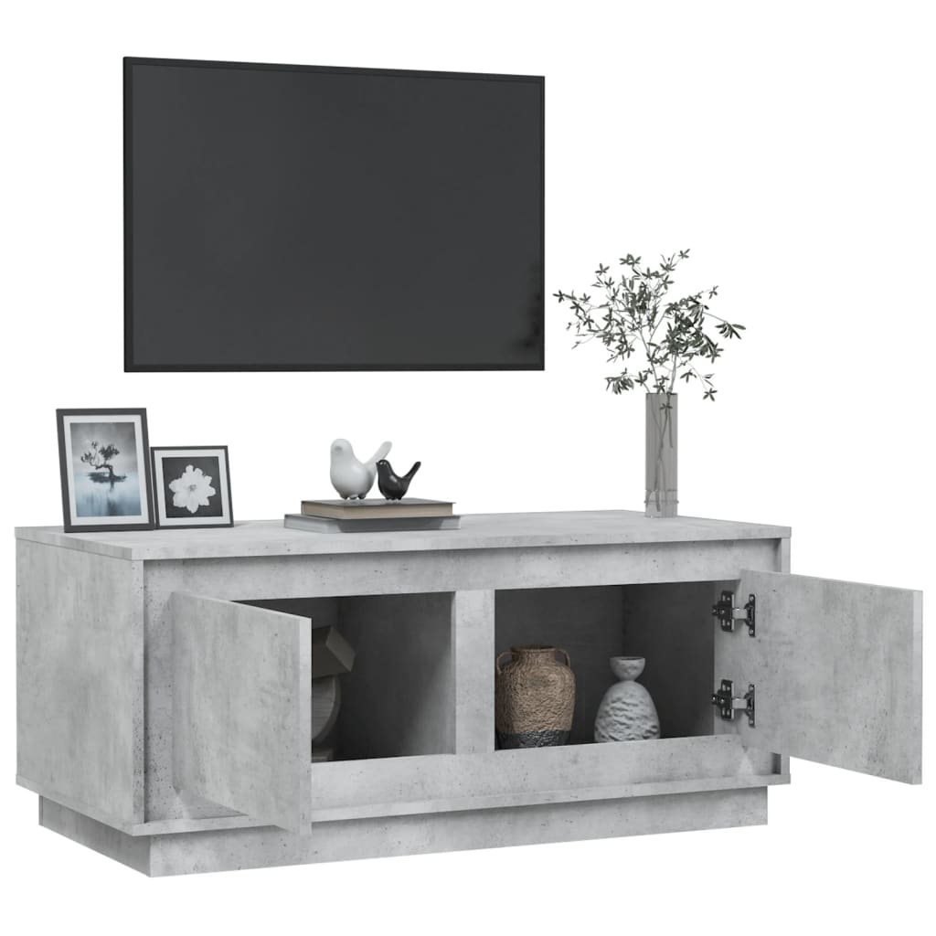 VidaXL Salontafel 102x50x44 cm bewerkt hout betongrijs