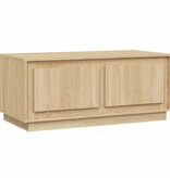 VidaXL Salontafel 102x50x44 cm bewerkt hout sonoma eikenkleurig