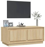 VidaXL Salontafel 102x50x44 cm bewerkt hout sonoma eikenkleurig
