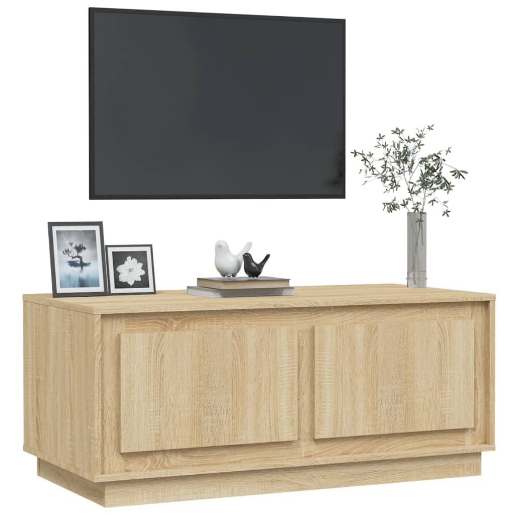 VidaXL Salontafel 102x50x44 cm bewerkt hout sonoma eikenkleurig