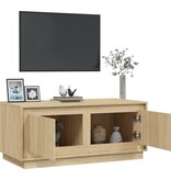 VidaXL Salontafel 102x50x44 cm bewerkt hout sonoma eikenkleurig