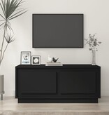 VidaXL Salontafel 102x50x44 cm bewerkt hout zwart