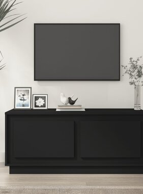 VidaXL Salontafel 102x50x44 cm bewerkt hout zwart