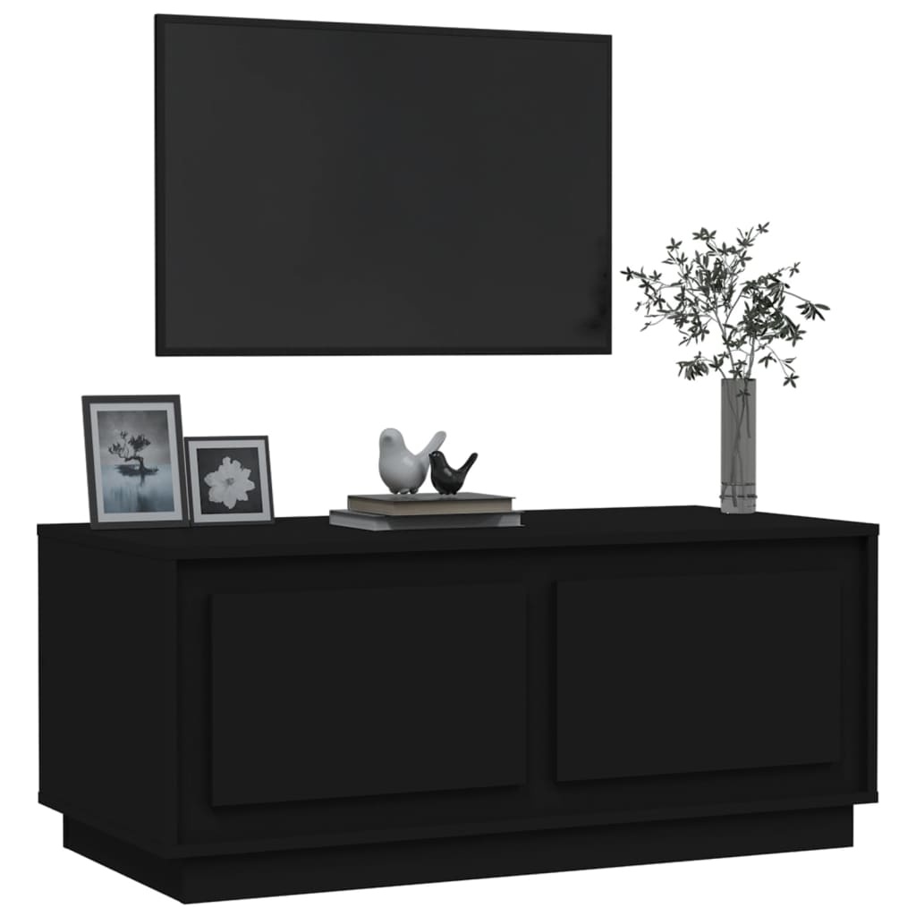 VidaXL Salontafel 102x50x44 cm bewerkt hout zwart