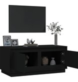 VidaXL Salontafel 102x50x44 cm bewerkt hout zwart