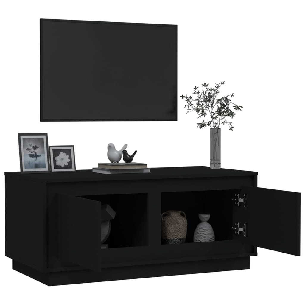 VidaXL Salontafel 102x50x44 cm bewerkt hout zwart
