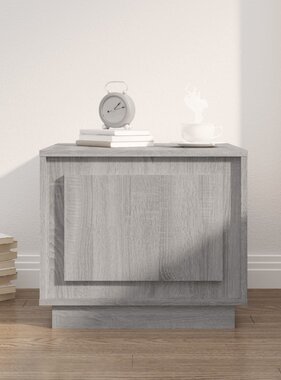 VidaXL Salontafel 51x50x44 cm bewerkt hout grijs sonoma eikenkleurig