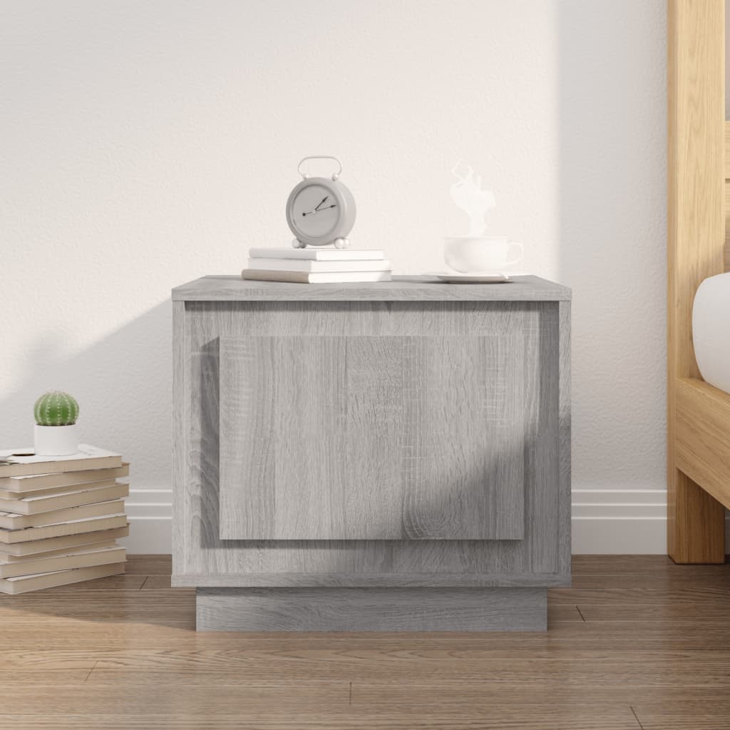 VidaXL Salontafel 51x50x44 cm bewerkt hout grijs sonoma eikenkleurig
