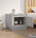 VidaXL Salontafel 51x50x44 cm bewerkt hout grijs sonoma eikenkleurig