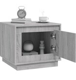 VidaXL Salontafel 51x50x44 cm bewerkt hout grijs sonoma eikenkleurig