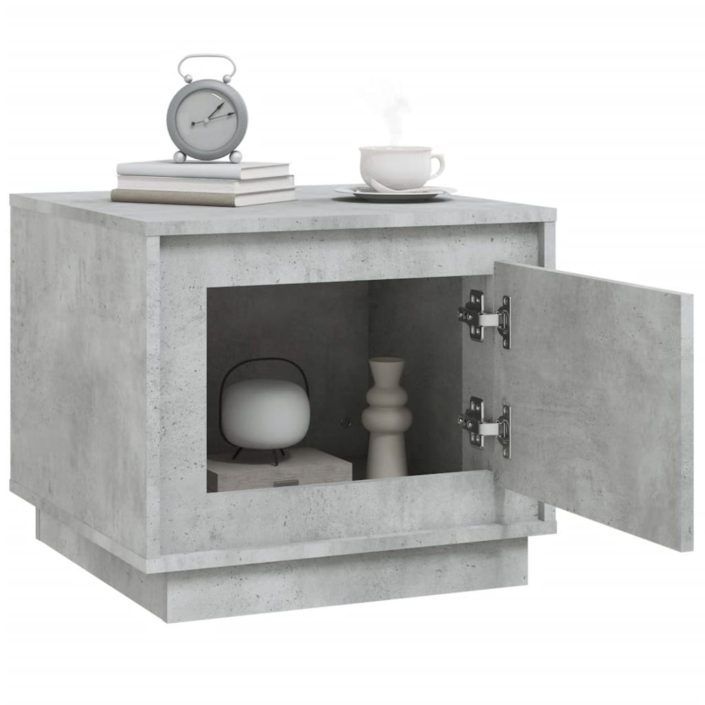 VidaXL Salontafel 51x50x44 cm bewerkt hout betongrijs